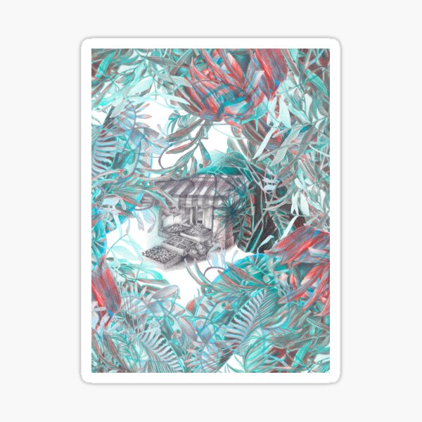 Green grocery Sticker