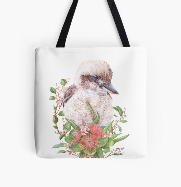 Item preview, Australian Kookaburra || Floral Bird designed and sold by Kayla Reay.