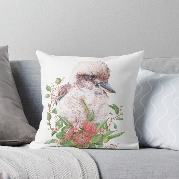 Item preview, Australian Kookaburra || Floral Bird designed and sold by Kayla Reay.