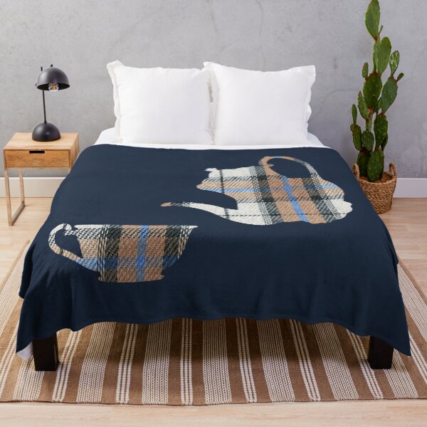 Item preview, Tea in Neutral Plaid designed and sold by NineVi.