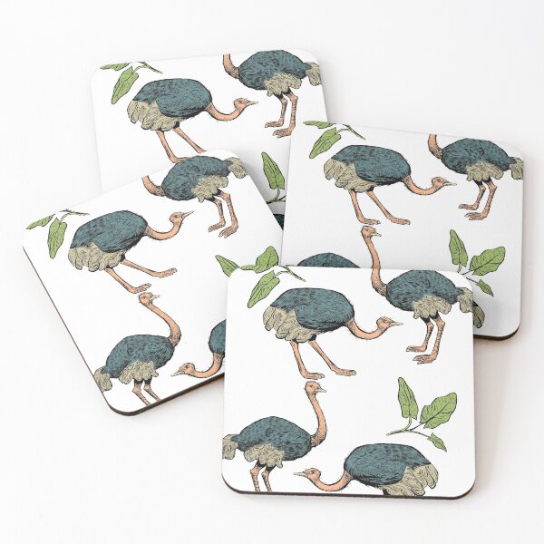 Item preview, Ostrich bird pattern designed and sold by TheWaterBirds.