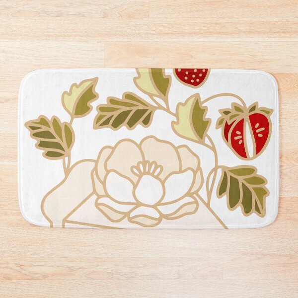 Item preview, Strawberry flower cake and blue wave designed and sold by artflorara.