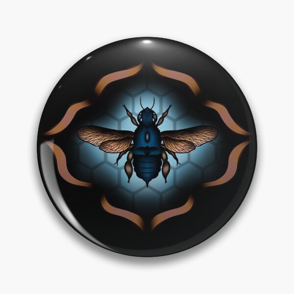 Item preview, Blue Carpenter Bee designed and sold by StoneVeinStudio.
