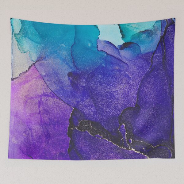Item preview, unicorn colour - blue & purple designed and sold by melaniab-art.
