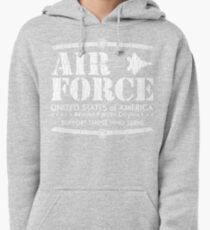 Armed Forces Day - USAF Air Force White Pullover Hoodie