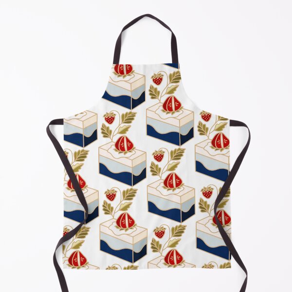 Item preview, Strawberry cake with blue wave designed and sold by artflorara.