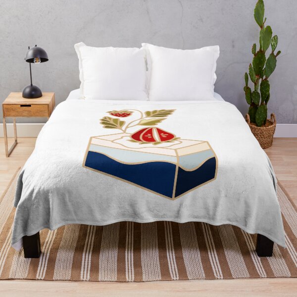 Item preview, Strawberry cake with blue wave designed and sold by artflorara.