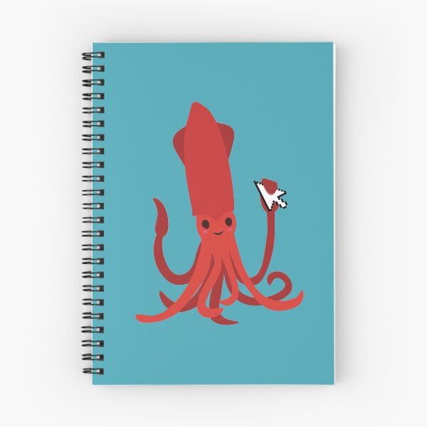 Item preview, Happy Squid with Cursor designed and sold by TheGalaxyKat.
