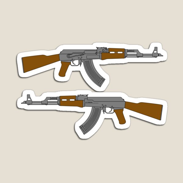 Item preview, AK-47 Two Military Rifles Sticker Pack - 2nd Amendment designed and sold by Matt Ballinger.