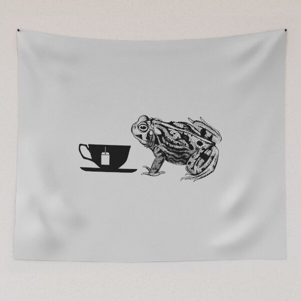 Item preview, Frog with Teacup designed and sold by NineVi.
