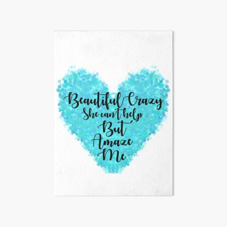 Luke Combs beautiful crazy lyrics song wrapped canvas