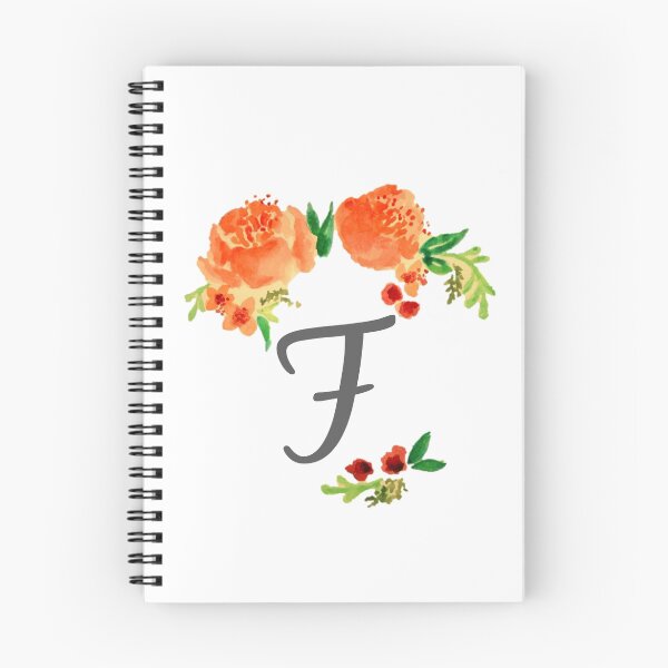 Item preview, Floral Watercolor Monogram F designed and sold by SaraLoone.