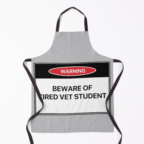 Item preview, Beware of Tired Vet Student designed and sold by LilacWaves.