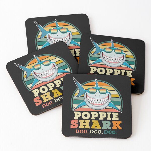 Item preview, Regalo Retro Vintage Poppie Shark Doo Doo para abuelo papá hombres designed and sold by Rhome2001.