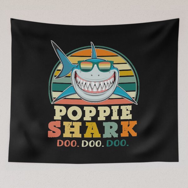 Item preview, Regalo Retro Vintage Poppie Shark Doo Doo para abuelo papá hombres designed and sold by Rhome2001.