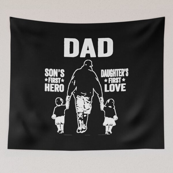 Item preview, Dad Son's First Hero daughter's First Love Fathers Day  designed and sold by Rhome2001.