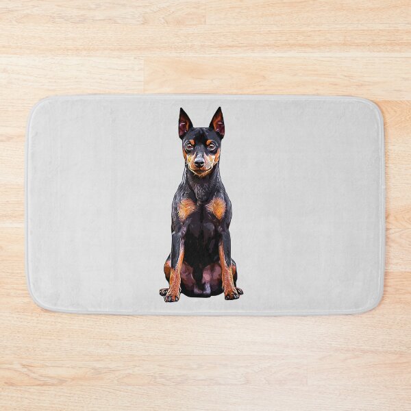 Item preview, Miniature Pinscher Toy Black and Tan Cute Puppy Dog designed and sold by ElegantCat.