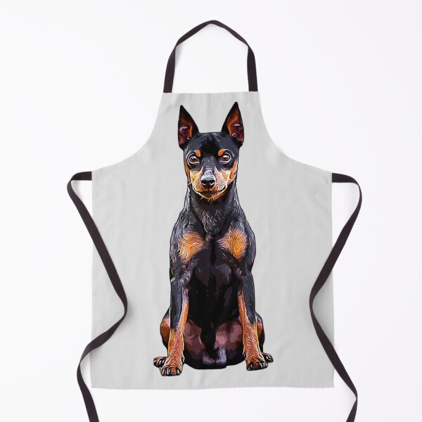 Item preview, Miniature Pinscher Toy Black and Tan Cute Puppy Dog designed and sold by ElegantCat.