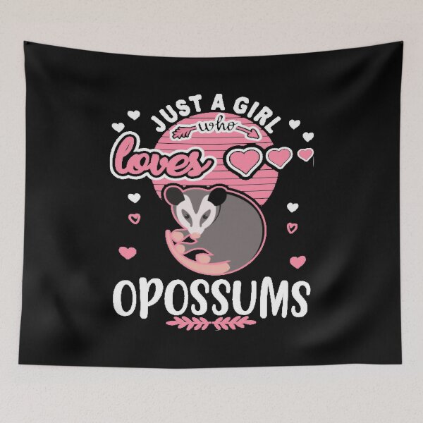 Item preview, just a girl who loves, Opossums , girl gift, Gift for mom, Mother's day, girls ,Opossums mom,  designed and sold by Rhome2001.