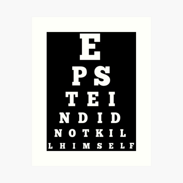 George Mayerle's Eye Test Chart (Negative Image)