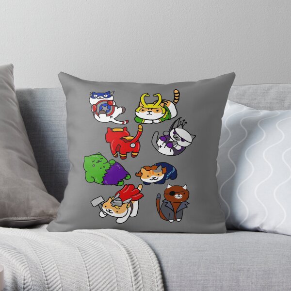 Atsume Assemble Throw Pillow