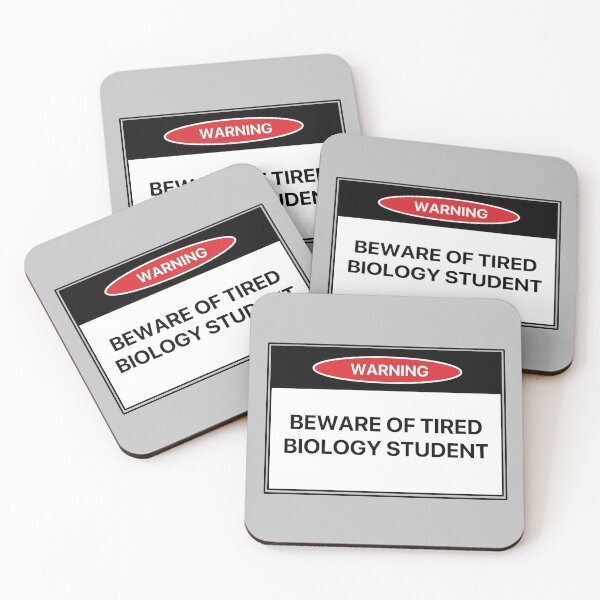 Item preview, Beware of Tired Biology Student designed and sold by LilacWaves.