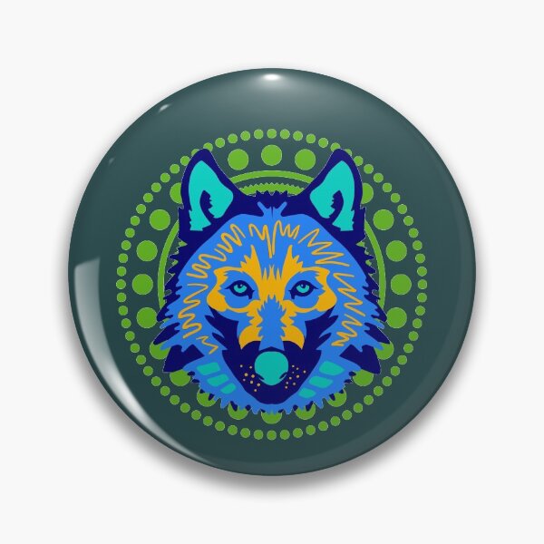 Item preview, Lone blue wolf ! designed and sold by Byoudesigns.