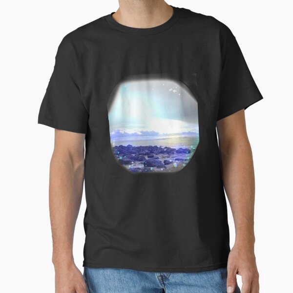 Shoreline Blue Aesthetic Photo Design Classic T-Shirt