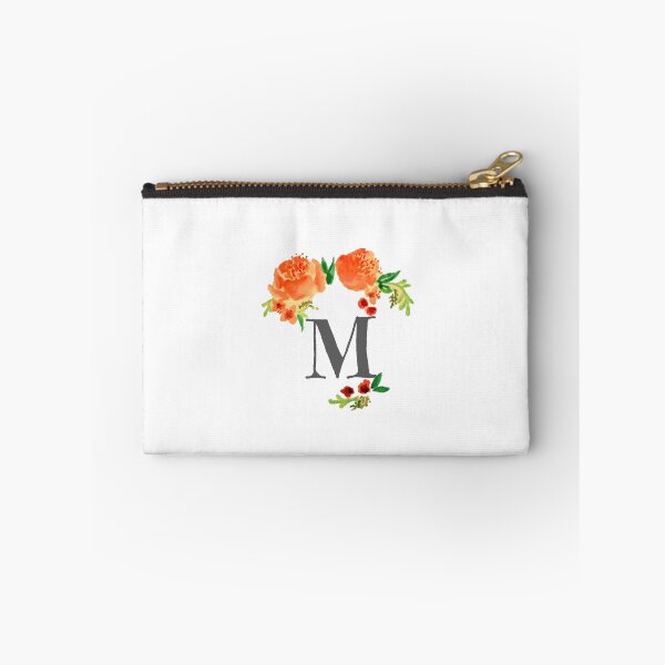 Artikelvorschau, Blumen Aquarell Monogramm M entworfen und verkauft von SaraLoone.