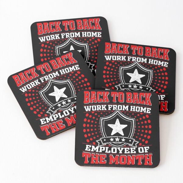 Item preview, Back To Back Work From Home Employee Of The Month designed and sold by RedQuality.