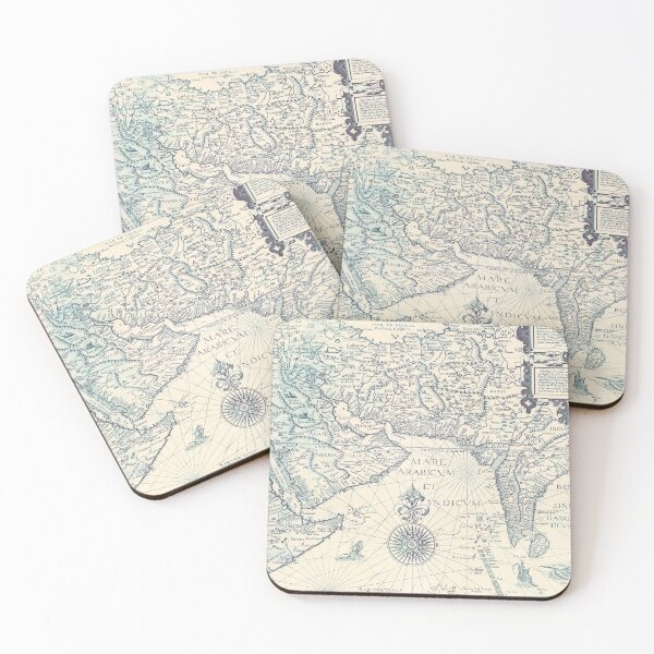 Item preview, 1595 Vintage Map of Middle East and Southwest Asia designed and sold by Gin  Neko.