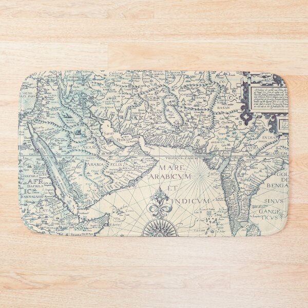 Item preview, 1595 Vintage Map of Middle East and Southwest Asia designed and sold by Gin  Neko.