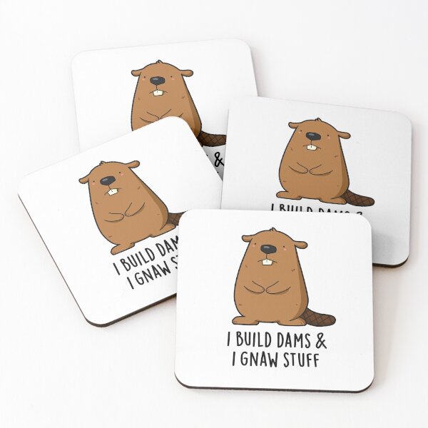 Item preview, I Build Dams And I Gnaw Stuff Funny Beaver Puns  designed and sold by punnybone.