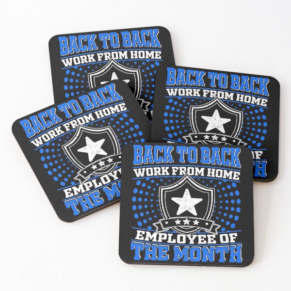 Item preview, Back To Back Work From Home Employee Of The Month designed and sold by RedQuality.