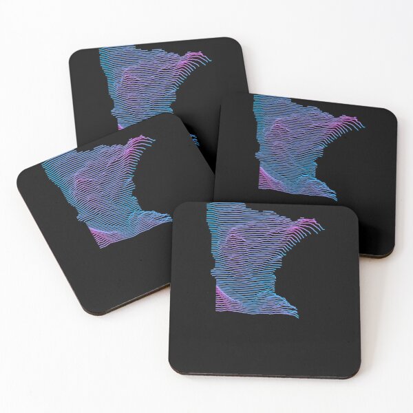 Item preview, Retro Minnesota Elevation Map Synthwave designed and sold by cstats.