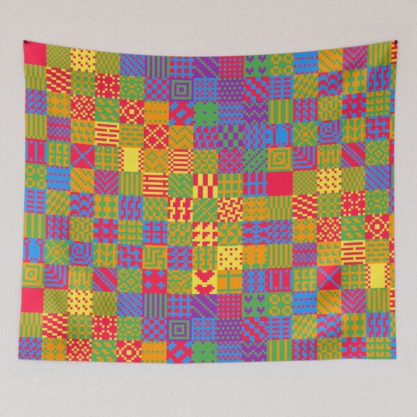 Item preview, Pixel Pattern Checkerboard Mix Artwork designed and sold by JKawaiiCo.