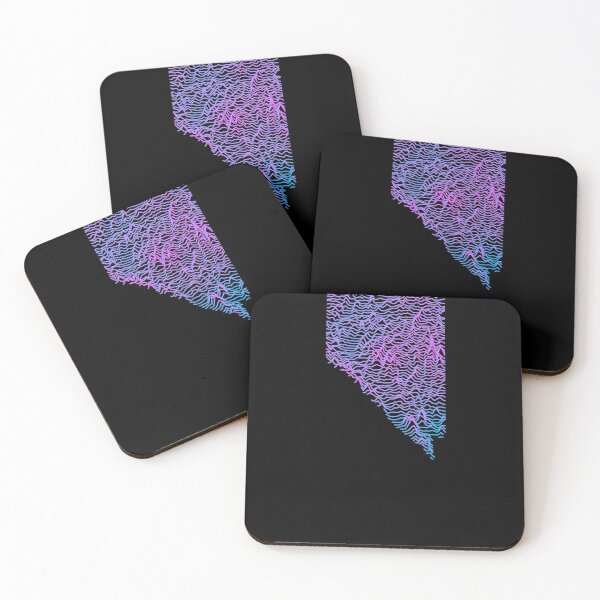 Item preview, Retro Nevada Elevation Map Synthwave designed and sold by cstats.