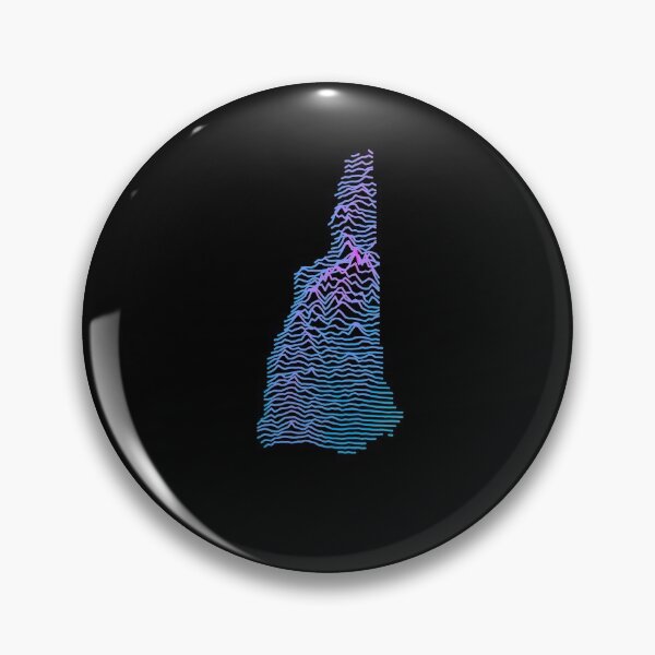 Item preview, Retro New Hampshire Elevation Map Synthwave designed and sold by cstats.