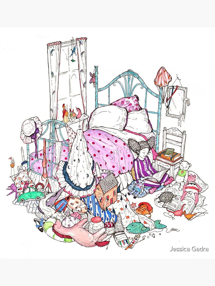 Messy Room Greeting Card By Jessicagadra Redbubble