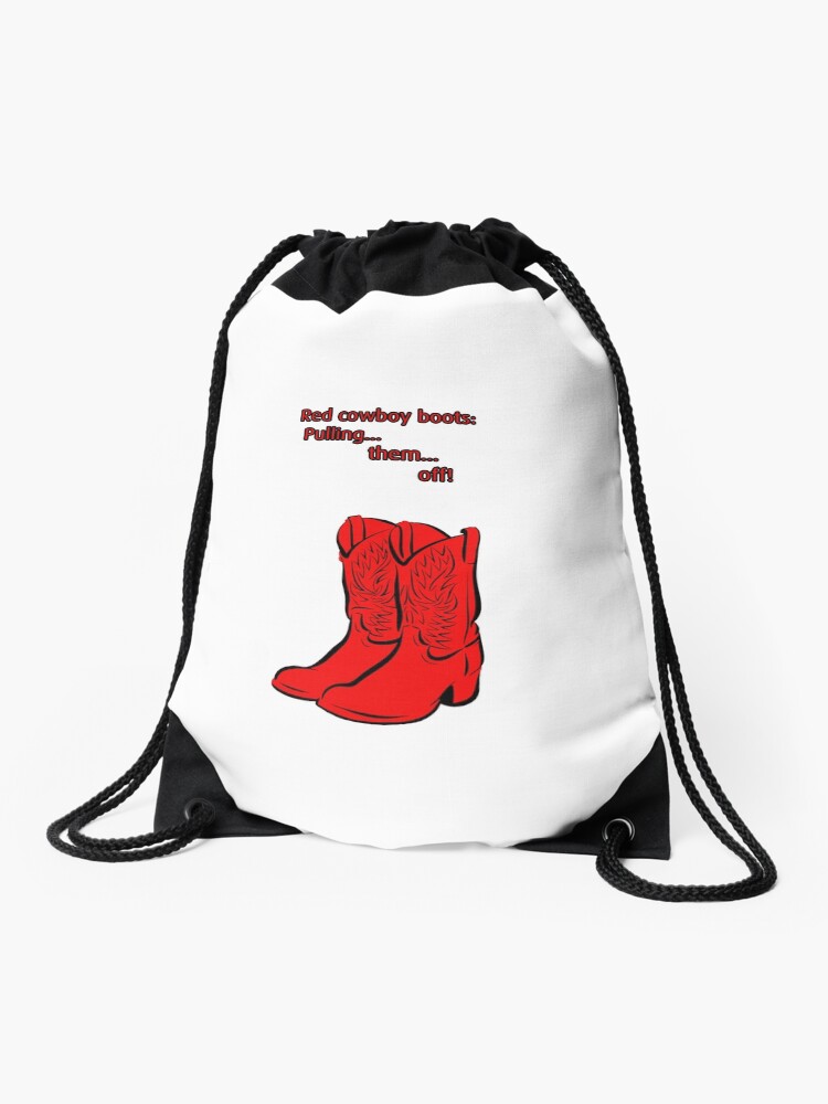 red bag boots