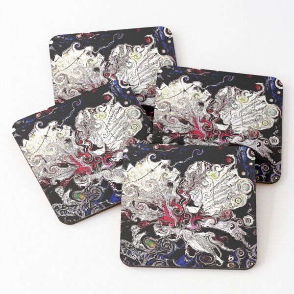 Item preview, Happy Hibiscus Uzumaki Style designed and sold by SeaChangeDesign.