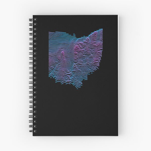 Item preview, Retro Ohio Elevation Map Synthwave designed and sold by cstats.