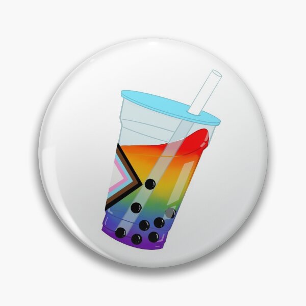 Item preview, Pride Flag Bubble Tea (Modern Version) designed and sold by KazsStickerShop.