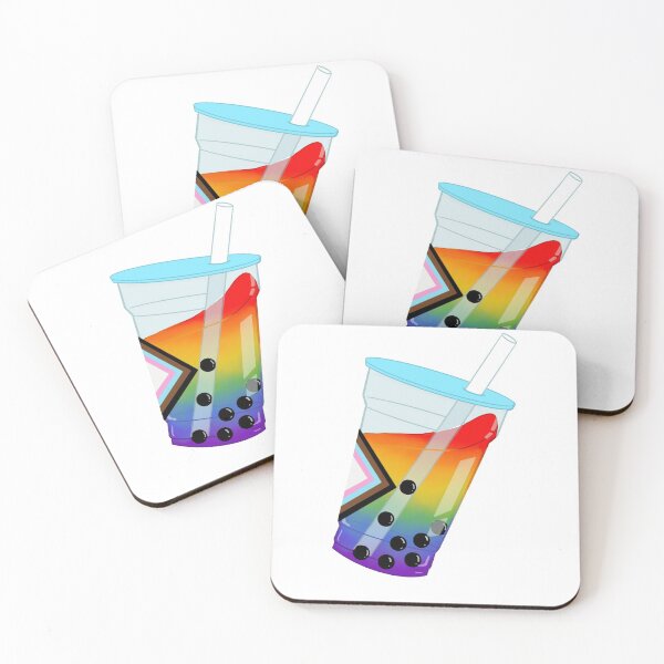 Item preview, Pride Flag Bubble Tea (Modern Version) designed and sold by KazsStickerShop.