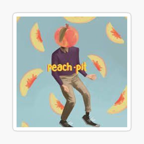 Peach Pit. Sticker