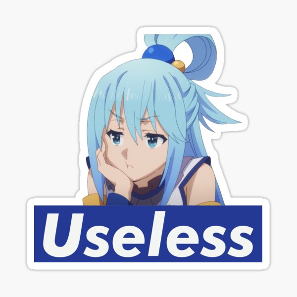 Useless Aqua Sticker.