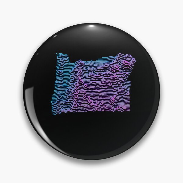 Item preview, Retro Oregon Topography Elevation Map Synthwave designed and sold by cstats.