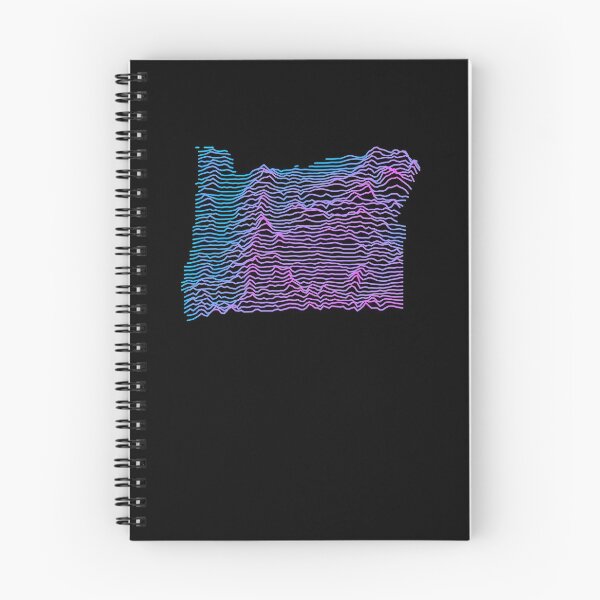 Item preview, Retro Oregon Topography Elevation Map Synthwave designed and sold by cstats.