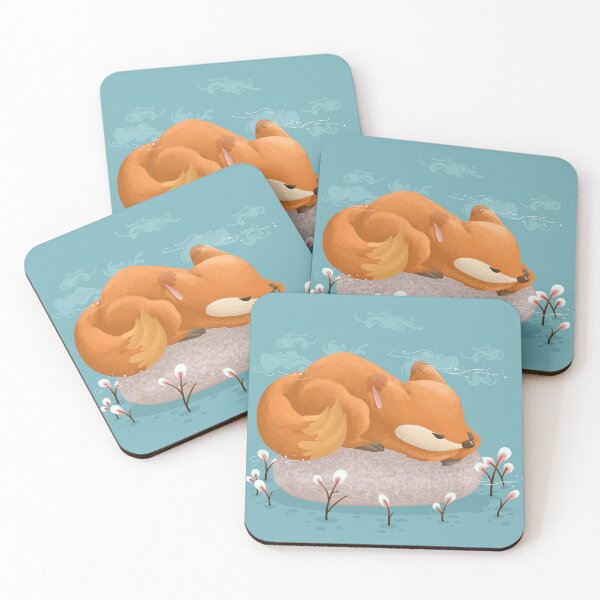 Item preview, Fox Sleeping on Stone designed and sold by Khotekmei.