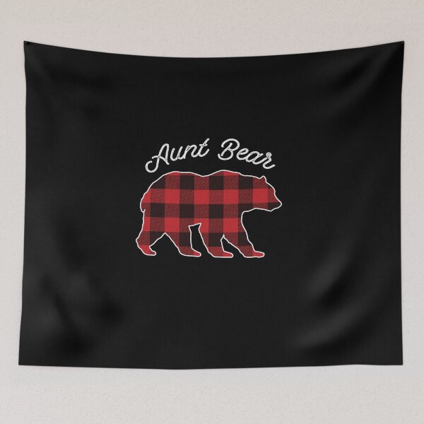 Item preview, Aunt Bear - Red Plaid Christmas Pajama Family Gift designed and sold by DavisHasari.